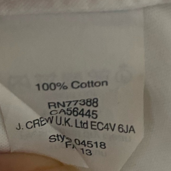 J. Crew Sleeveless Rhinestone Jewel Embellished White Button Up Top Blouse - Picture 4 of 7